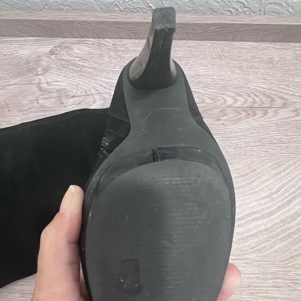 Steve Madden Boots Black Suede Xennon 5